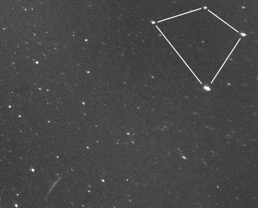 Dracònid fotografiat amb camera CCD des del Montseny (JM Trigo)