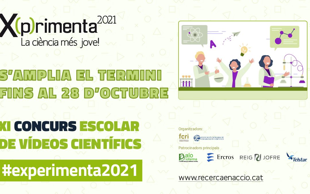 El termini per participar a X(p)rimenta 2021 clou el 28 d'octubre