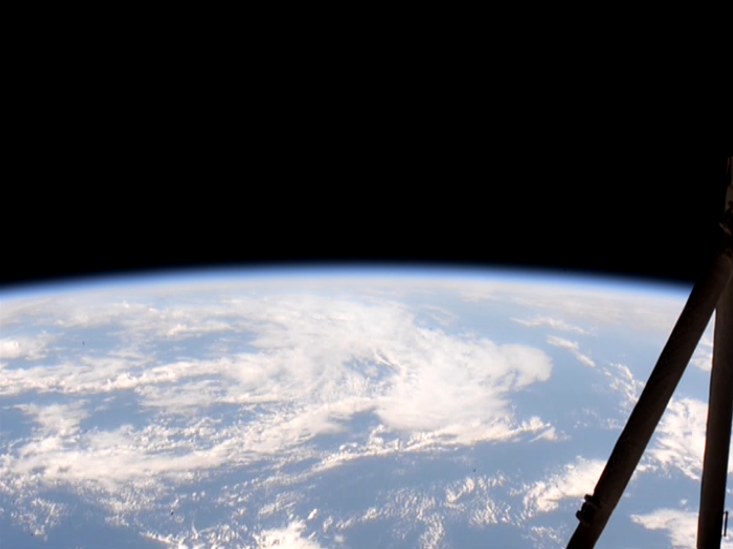 Foto de la visió des de l'Estació Espacial Internacional