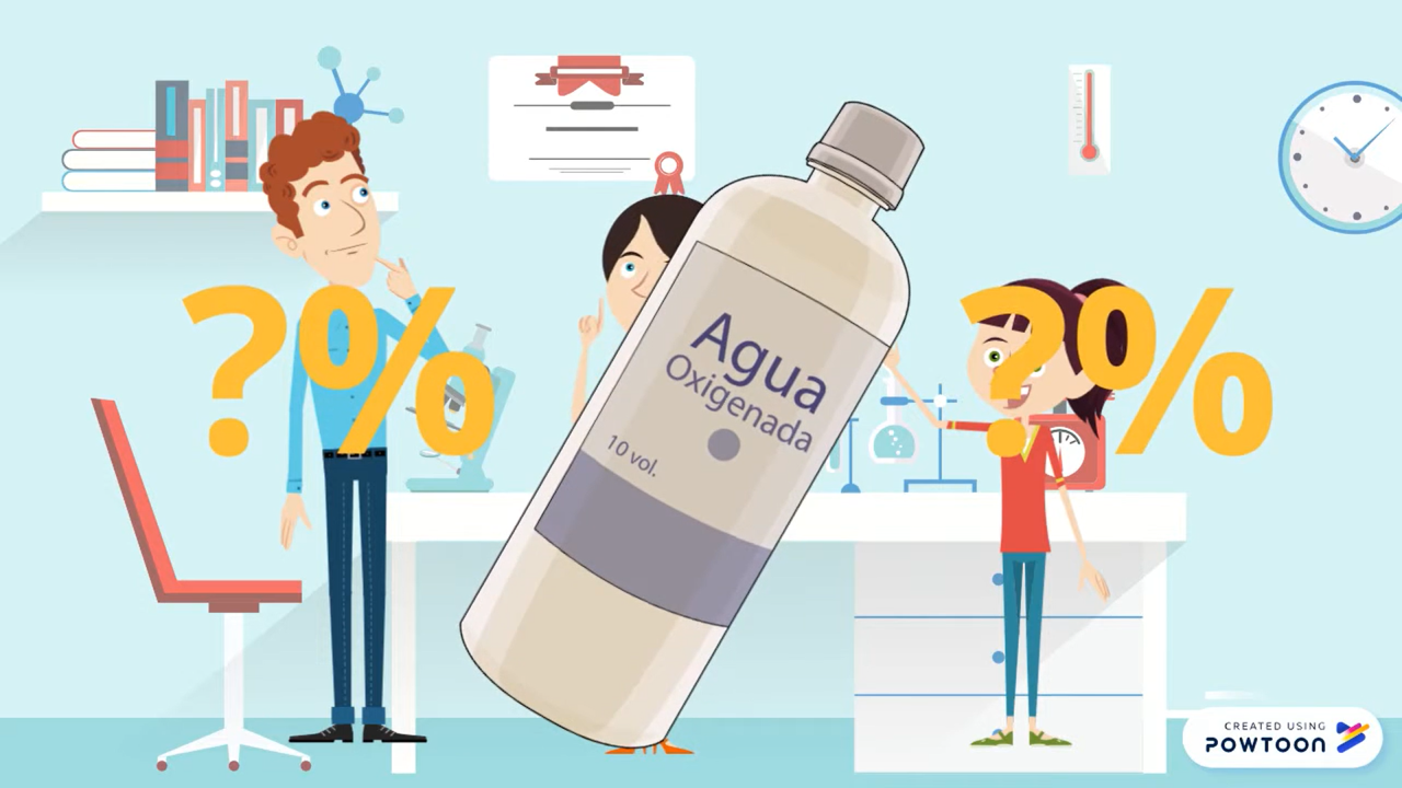 Imatge representativa del vídeo Experiment amb diferents concentracions d'aigua oxigenada
