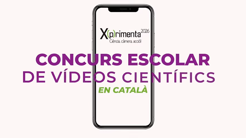 Oberta la inscripció al concurs escolar de vídeos científics en català X(p)rimenta 2026! 0-8 screenshot
